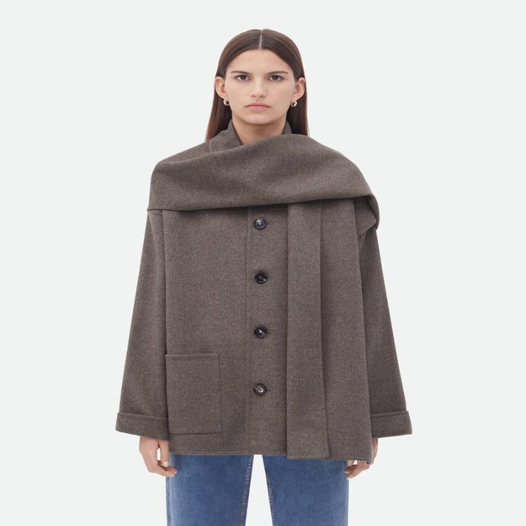 보테가베네타 여성 코트 Double Wool Cashmere Short Coat 781309V3OO01787이끌라보테가베네타