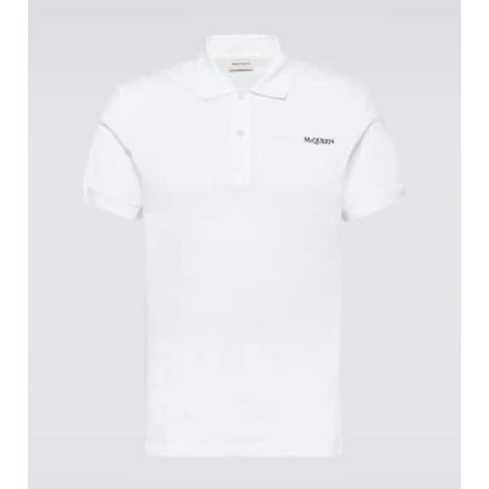 알렉산더맥퀸 남성 셔츠 Logo cotton pique polo shirt P00904449이끌라알렉산더 맥퀸