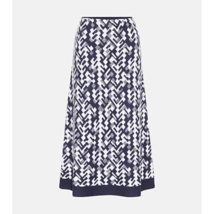프라다 여성 스커트 Wool blend jacquard midi skirt P00461462이끌라프라다