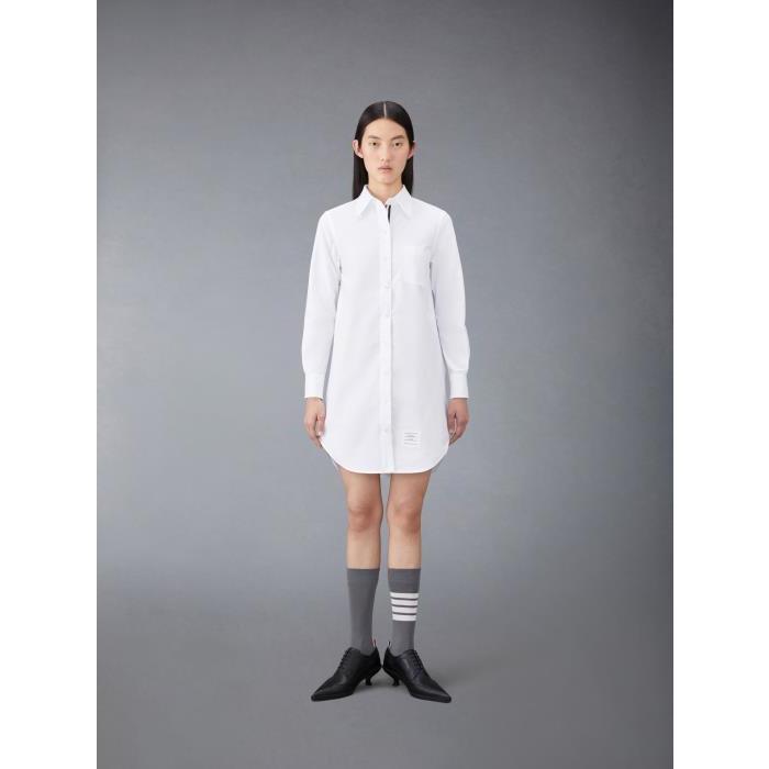톰브라운 여성 원피스 FDS002E-F0313-100 crinkled cotton shirtdress이끌라톰브라운