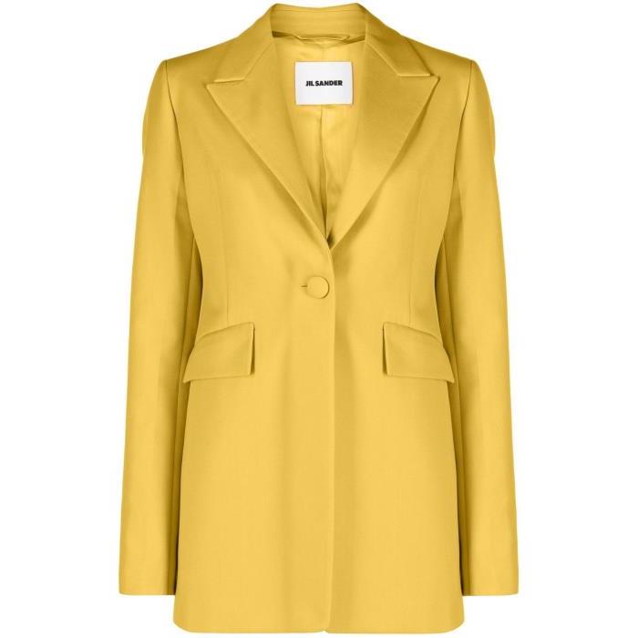 질샌더 여성 자켓 블레이저 Yellow Single Breasted Cotton Blazer 18699526_J03BN0012J45078이끌라질샌더