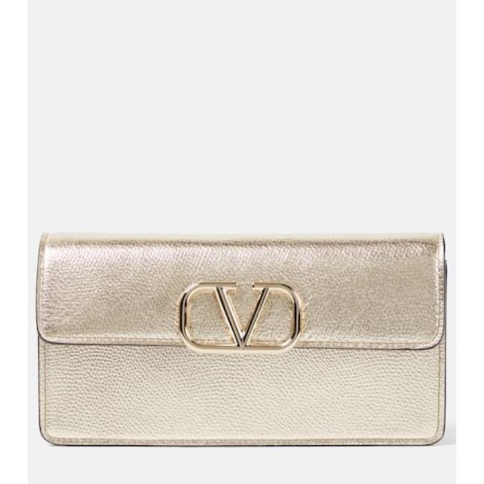 발렌티노 여성 클러치 미니백 VLogo Signature Small leather wallet on chain P00899679이끌라발렌티노