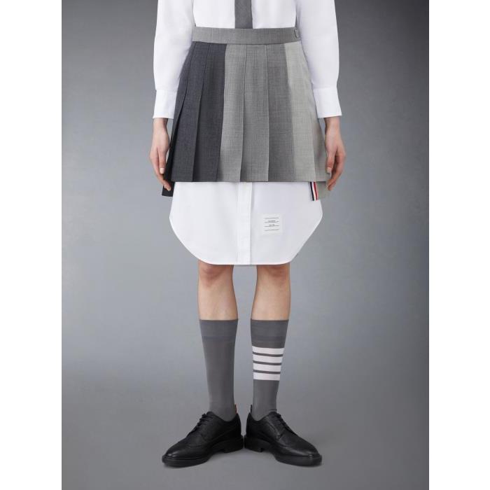 톰브라운 여성 스커트 FGC789F-00473-025 Funmix Wool Fresco Pleated Mini Skirt이끌라톰브라운