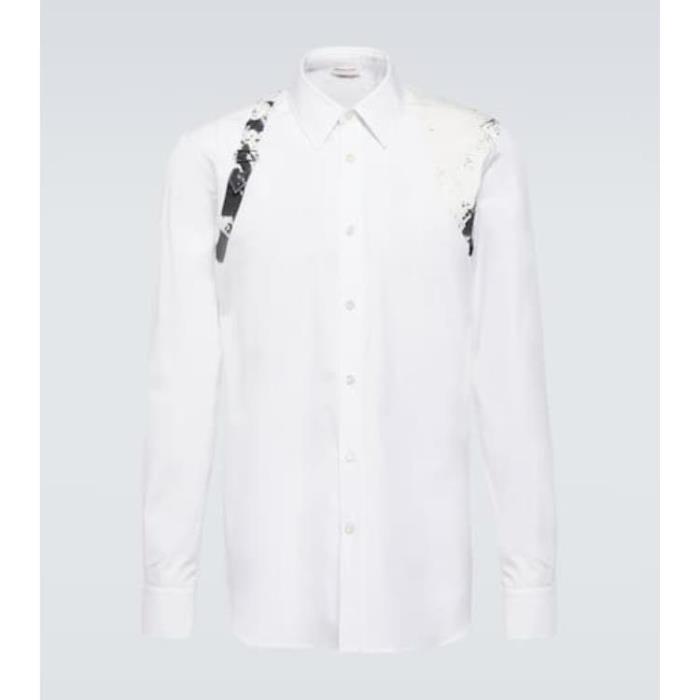 알렉산더맥퀸 남성 셔츠 Fold Harness cotton poplin shirt P00904439이끌라알렉산더 맥퀸