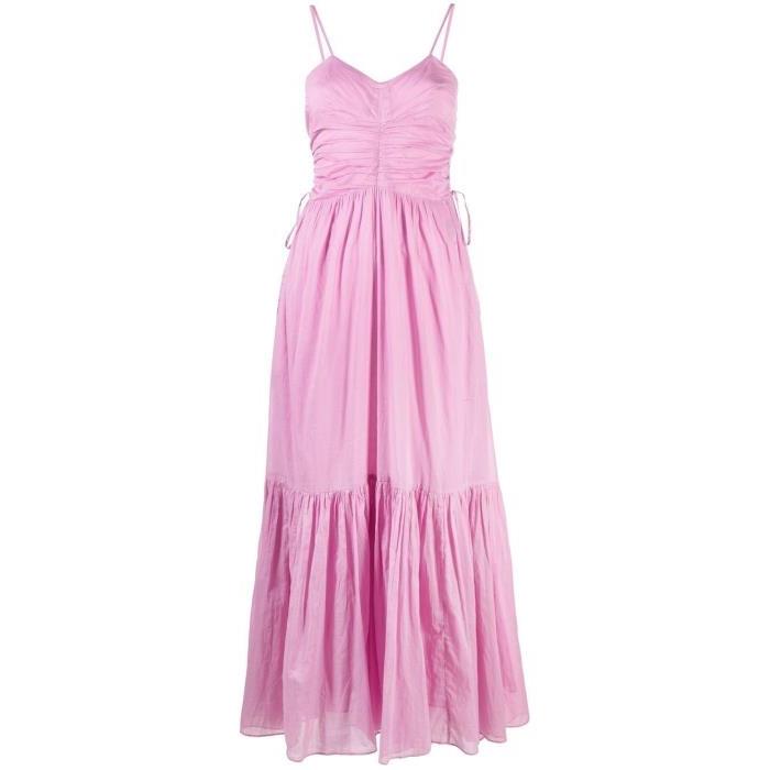 MARANT ETOILE 여성 원피스 Purple Giana Ruched Organic Cotton Midi Dress 19529809_RO0001FAA1J03E이끌라기본브랜드
