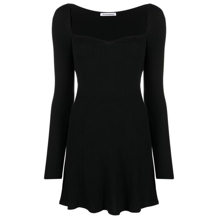 리포메이션 여성 원피스 black Bruno Rib Knit Mini Dress 19130062_1310367BLK이끌라리포메이션