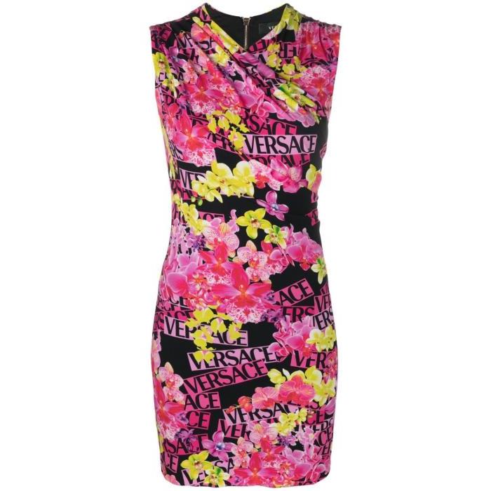 베르사체 여성 원피스 Pink Floral Print Mini Dress 19137832_10086361A06578이끌라베르사체