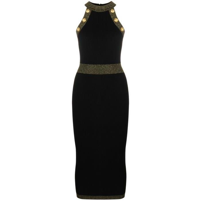 발망 여성 원피스 black button embellished knitted dress 19140354_AF1RI012KD74이끌라발망
