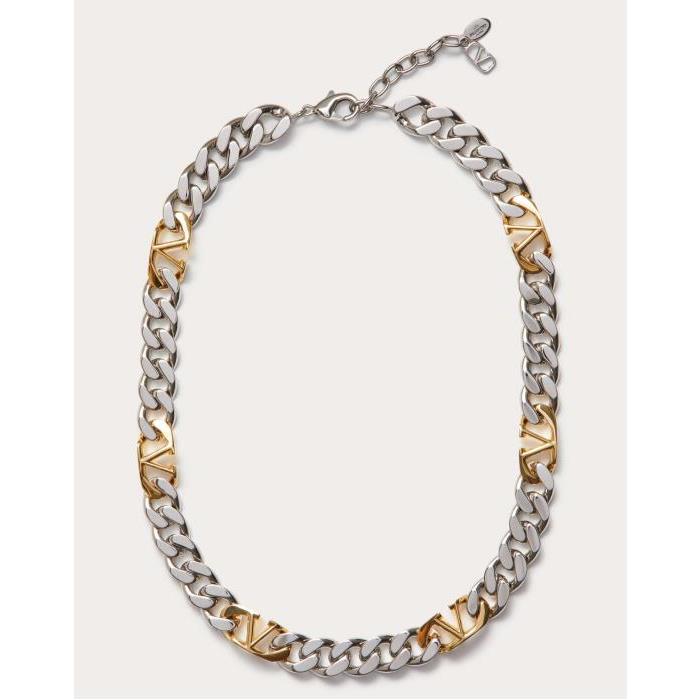 발렌티노 남성 목걸이 Vlogo Chain Metal Necklace for Man in Gold | Valentino GB YJ0Q18MET_Y44이끌라발렌티노