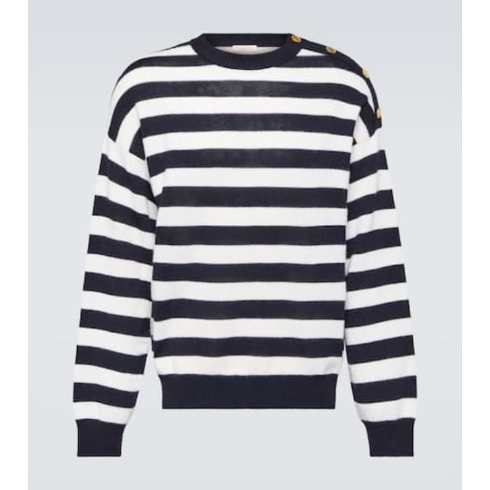 발렌티노 남성 니트웨어 Striped cotton&amp;wool sweater P00882252이끌라발렌티노
