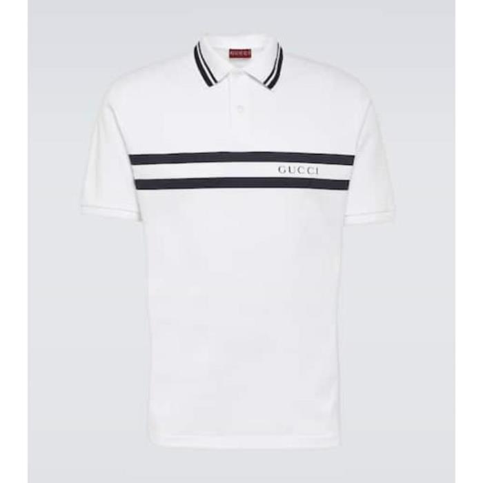 구찌 남성 셔츠 Logo cotton blend pique polo shirt P00939598이끌라구찌