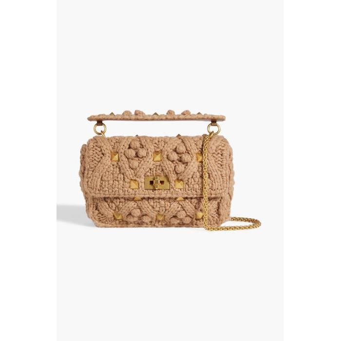 발렌티노 여성 숄더백 크로스백 Roman Stud cable knit shoulder bag 1647597337563208이끌라발렌티노