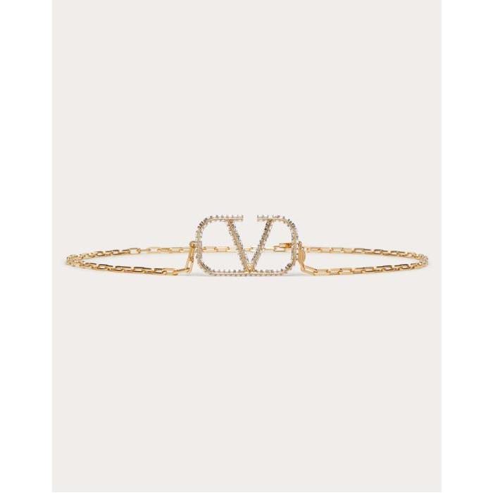 발렌티노 여성 벨트 Vlogo Signature Chain Belt for Woman in Gold | Valentino GB WT0W54DVD_MH5이끌라발렌티노