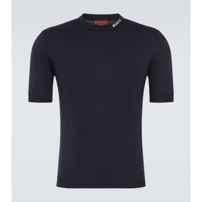 구찌 남성 티셔츠 맨투맨 Logo silk&amp;cotton T shirt P00939611이끌라구찌
