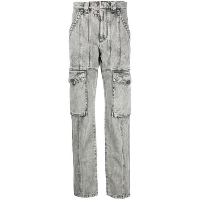 MARANT ETOILE 여성 바지 데님 Grey Vayoneo High Waist Tapered Jeans 18855151_PA222122A023E이끌라기본브랜드