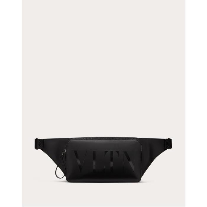 발렌티노 남성 벨트백 Vltn Leather Belt Bag for Man in Black | Valentino GB YB0719BHY_0NO이끌라발렌티노