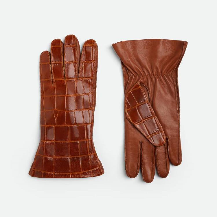 보테가베네타 여성 장갑 Crocodile Effect Leather Gloves 769187V3EL06361이끌라보테가베네타