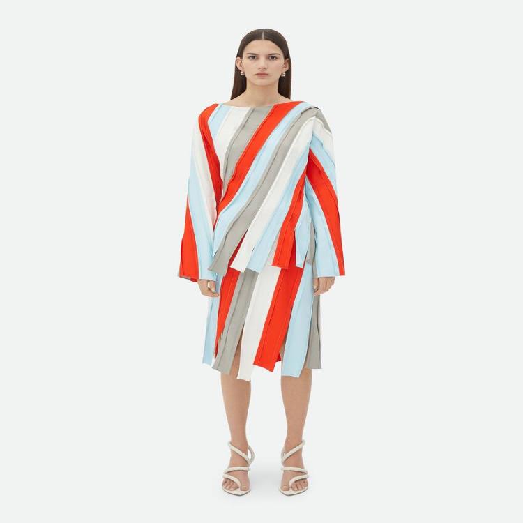 보테가베네타 여성 블라우스 셔츠 Fluid Viscose Stripe Top 786876V3Z101364이끌라보테가베네타