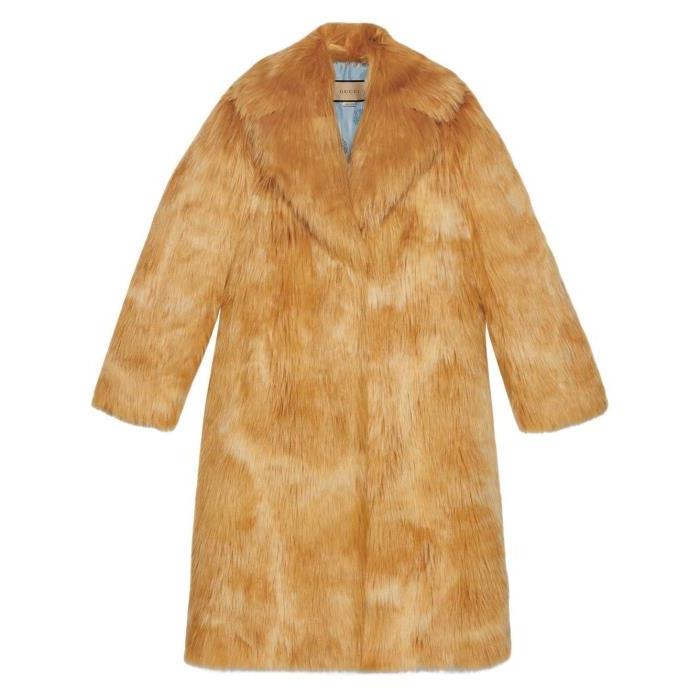 구찌 여성 코트 Orange Faux Fur Long Coat 19355782_708519XEADU이끌라구찌