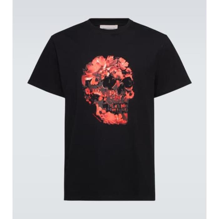 알렉산더맥퀸 남성 티셔츠 맨투맨 Skull printed cotton jersey T shirt P00935528이끌라알렉산더 맥퀸