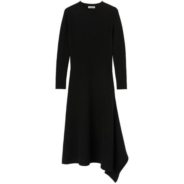 질샌더 여성 원피스 Black Wool Asymmetric Dress 19355372_J52CT0002J14506이끌라질샌더