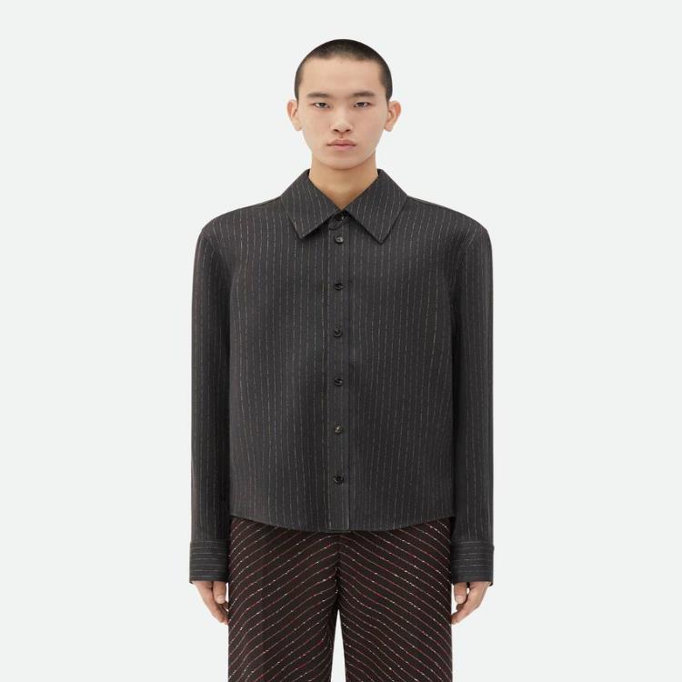 보테가베네타 남성 셔츠 Cotton And Silk Stripe Shirt 785778V3ZP02168이끌라보테가베네타