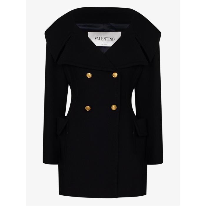 발렌티노 여성 코트 navy open neck buttoned wool coat 15464721_BCJ1N04G8이끌라발렌티노