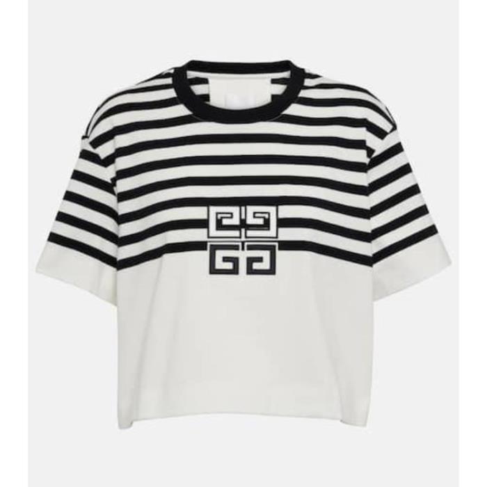 지방시 여성 티셔츠 맨투맨 4G cropped cotton jersey T shirt P00877092이끌라지방시