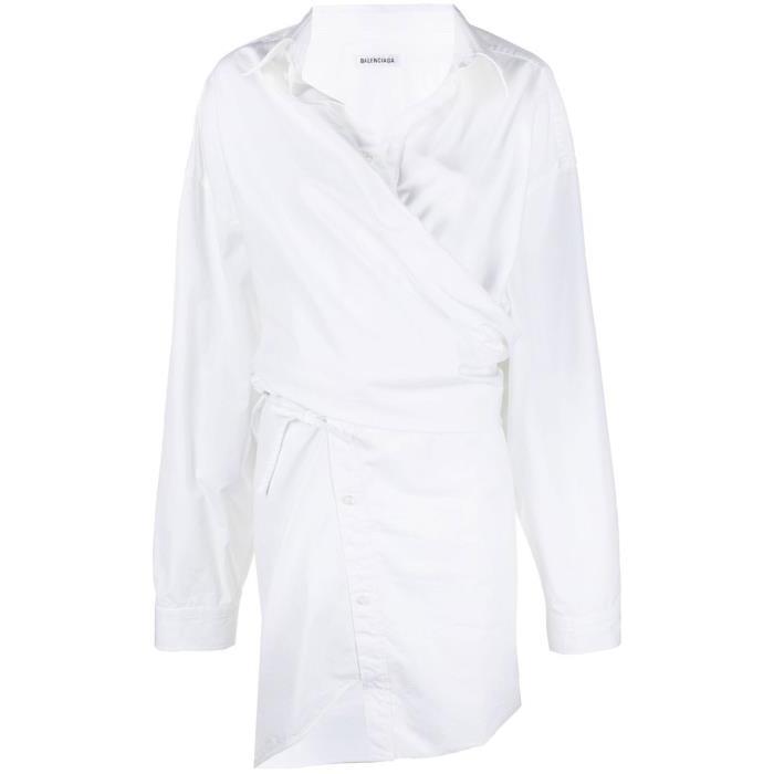 발렌시아가 여성 원피스 White Twisted Mini Shirt Dress 18380139_704442TYB18이끌라발렌시아가