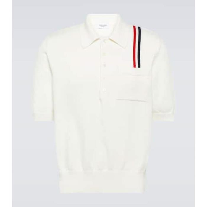 톰브라운 남성 셔츠 RWB Stripe cotton polo shirt P00913895이끌라톰브라운