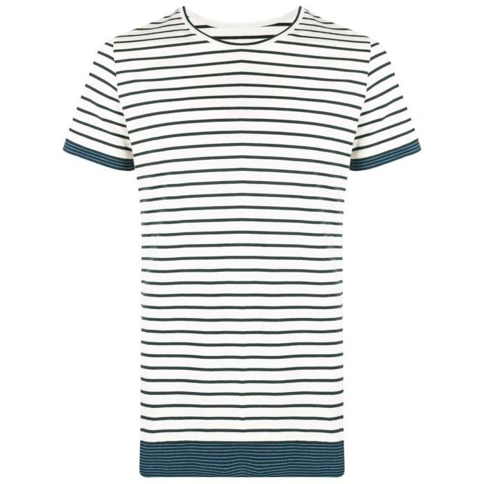 메종마르지엘라 남성 티셔츠 맨투맨 White Striped Cotton T shirt 19146490_S52GC0270STJ367이끌라메종마르지엘라
