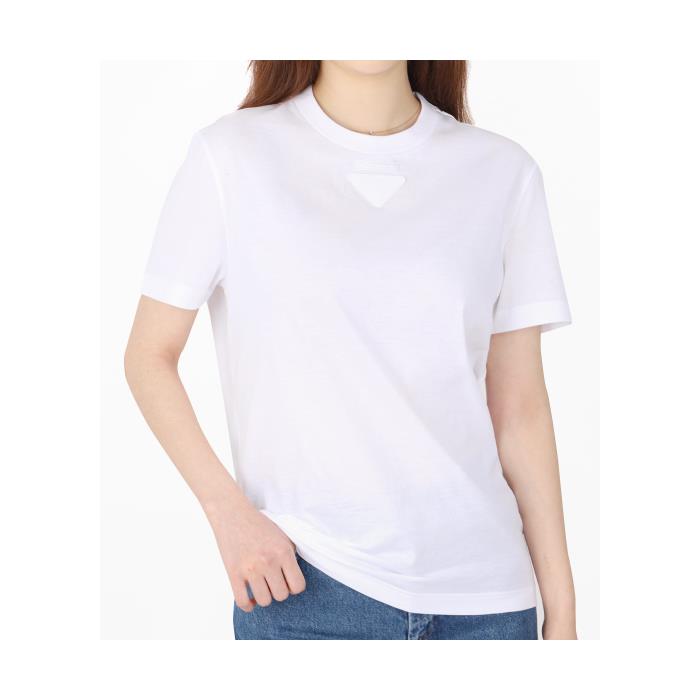 프라다 여성 티셔츠 맨투맨 [PRADA]UJN869 11CD F0009(로고 저지 티셔츠) 로고_저지_티셔츠이끌라프라다